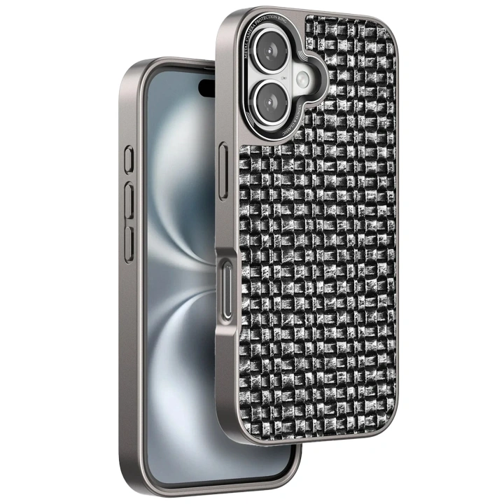 Mey İthalat®  iPhone 16 Brand Kapak - Gümüş