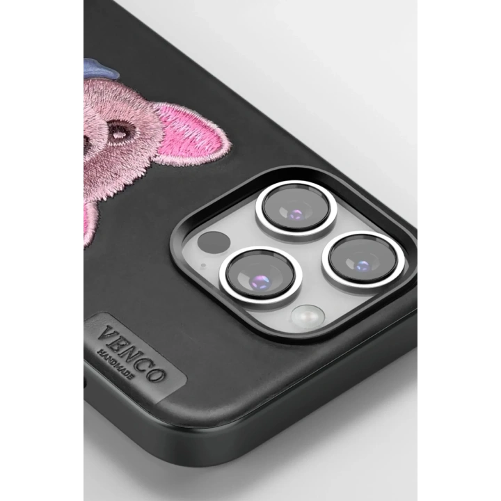 Mey İthalat®  iPhone 16 Cute Desenli Kapak - Siyah
