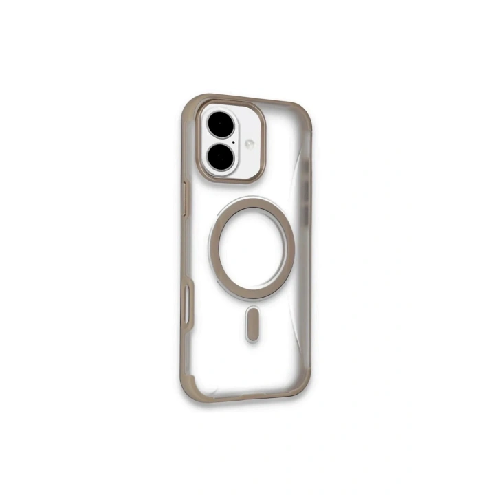 Mey İthalat®  iPhone 16 Hilton Magsafe Kapak - Gold