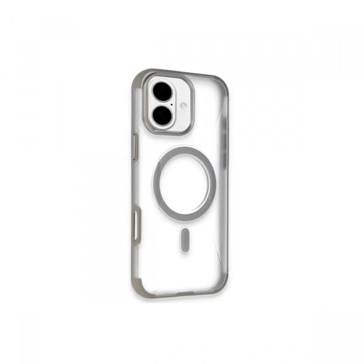 Mey İthalat®  iPhone 16 Hilton Magsafe Kapak - Titan Gri