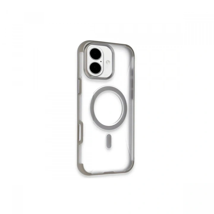 Mey İthalat®  iPhone 16 Hilton Magsafe Kapak - Titan Gri