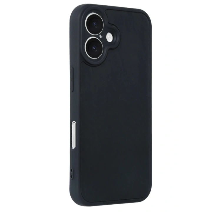 Mey İthalat®  iPhone 16 Kılıf Aras Deri Kapak - Siyah