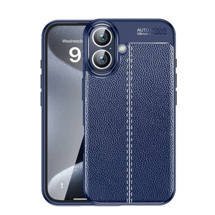 Mey İthalat®  iPhone 16 Kılıf Auto Focus Kapak - Lacivert