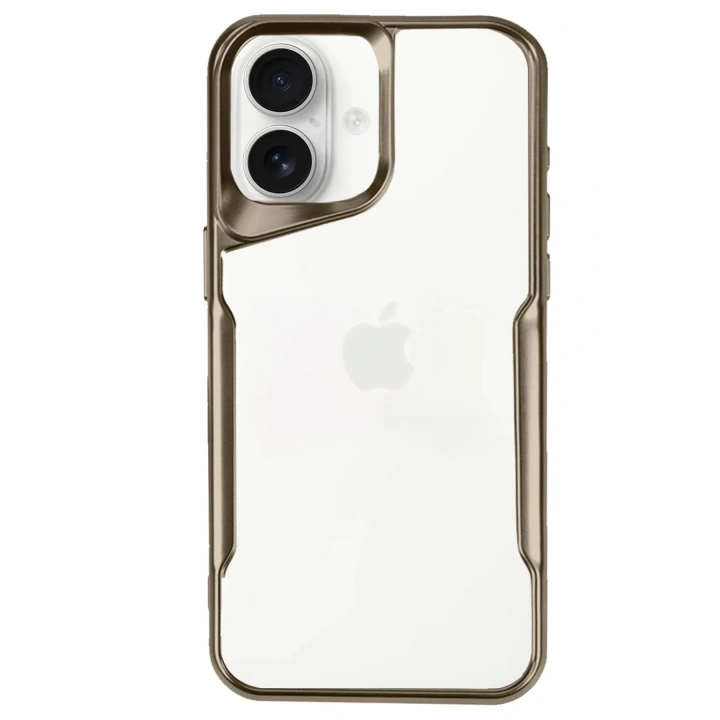 Mey İthalat®  iPhone 16 Kılıf Boyi Silikon Kapak - Desert