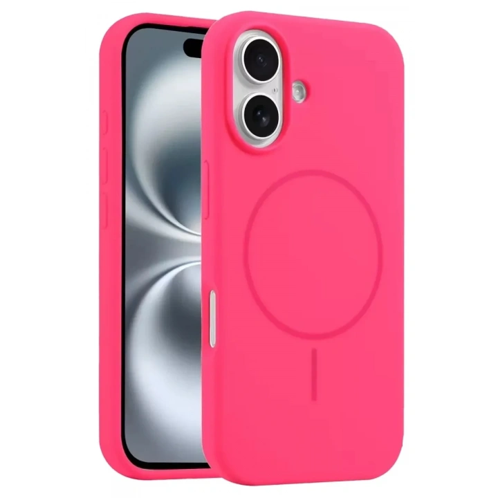 Mey İthalat®   iPhone 16 Kılıf Jully Magsafe Kapak - Pembe