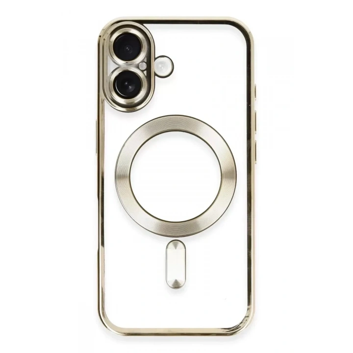Mey İthalat®   iPhone 16 Kılıf Kross Magneticsafe Kapak - Gold