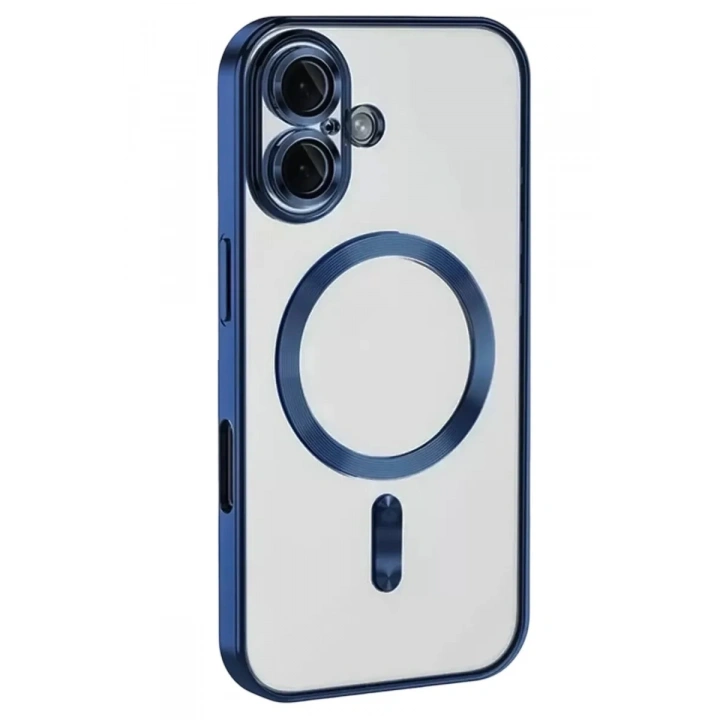 Mey İthalat®   iPhone 16 Kılıf Kross Magneticsafe Kapak - Lacivert