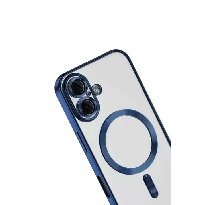 Mey İthalat®   iPhone 16 Kılıf Kross Magneticsafe Kapak - Lacivert