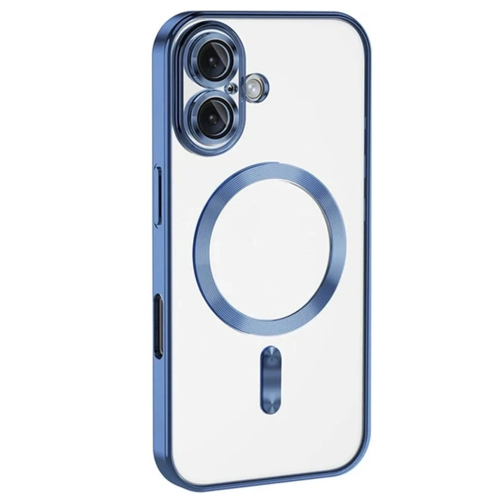 Mey İthalat®  iPhone 16 Kılıf Kross Magneticsafe Kapak - Mavi