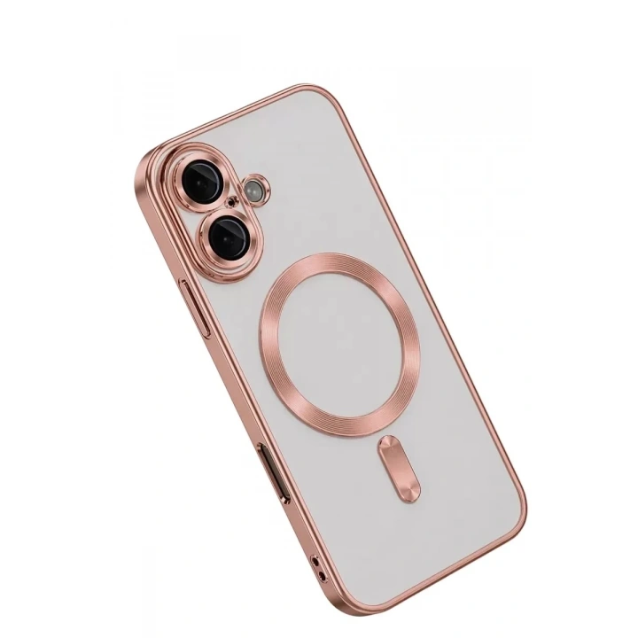 Mey İthalat®   iPhone 16 Kılıf Kross Magneticsafe Kapak - Rose