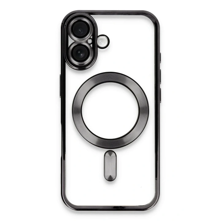 Mey İthalat®  iPhone 16 Kılıf Kross Magneticsafe Kapak - Siyah