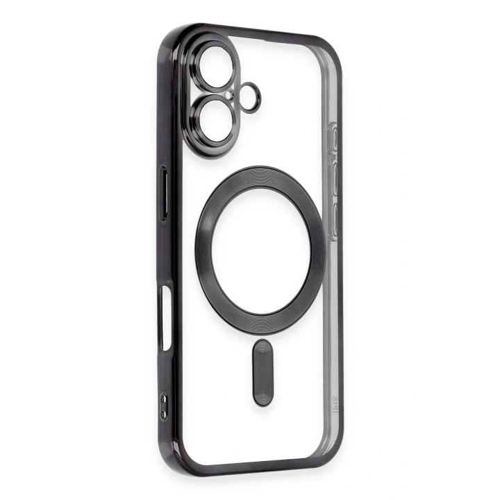 Mey İthalat®  iPhone 16 Kılıf Kross Magneticsafe Kapak - Siyah