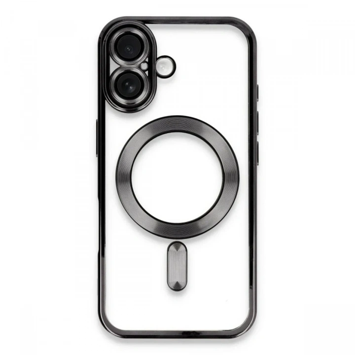 Mey İthalat®  iPhone 16 Kılıf Kross Magneticsafe Kapak - Siyah