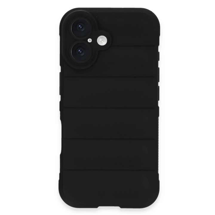 Mey İthalat®  iPhone 16 Kılıf Optimum Silikon - Siyah