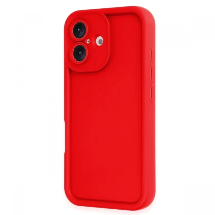 Mey İthalat®  iPhone 16 Kılıf Viera Silikon - Kırmızı