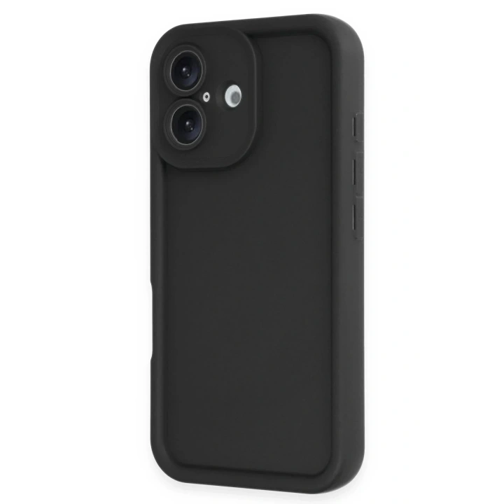 Mey İthalat®  iPhone 16 Kılıf Viera Silikon - Siyah
