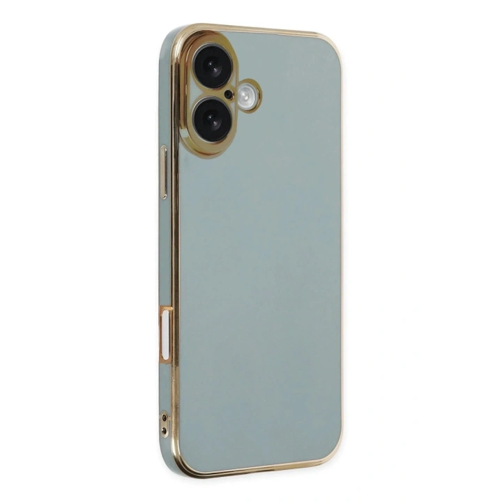Mey İthalat®  iPhone 16 Kılıf Volet Silikon - Açık Yeşil