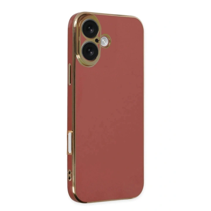 Mey İthalat®  iPhone 16 Kılıf Volet Silikon - Kırmızı