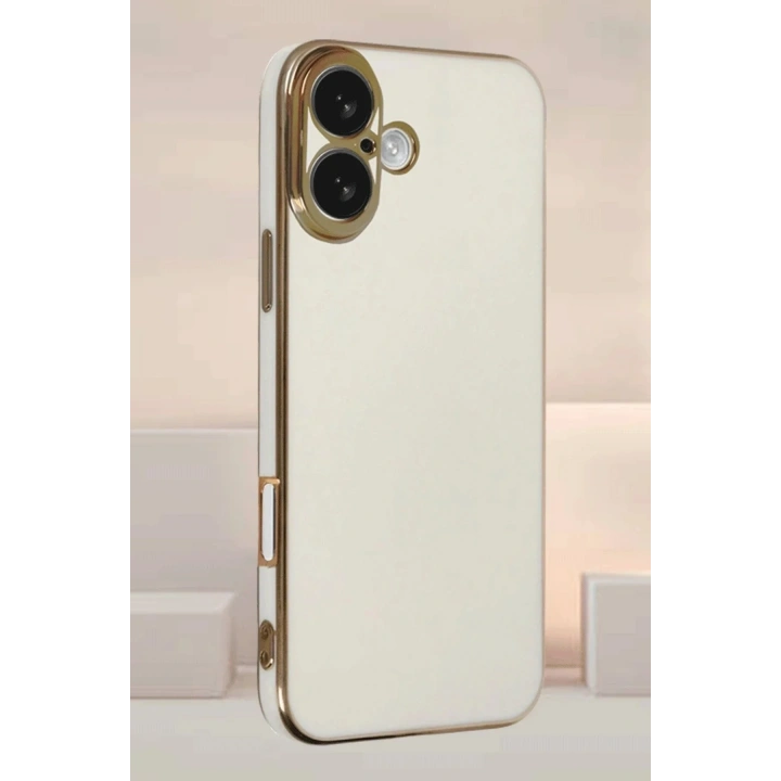 Mey İthalat®  iPhone 16 Kılıf Volet Silikon - Mavi