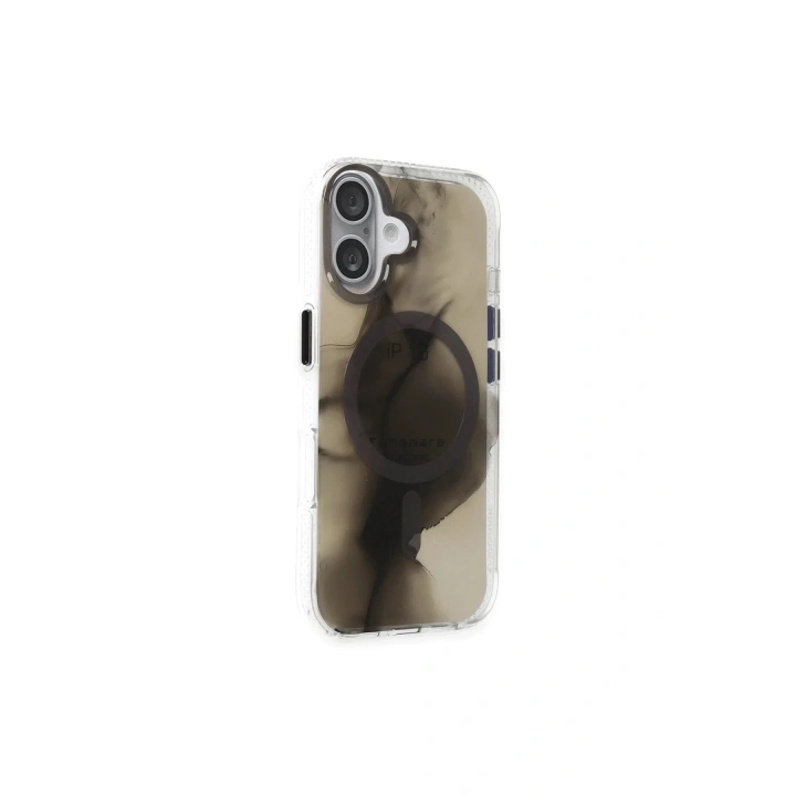 Mey İthalat®  iPhone 16 Phantom Magsafe Kapak - Siyah