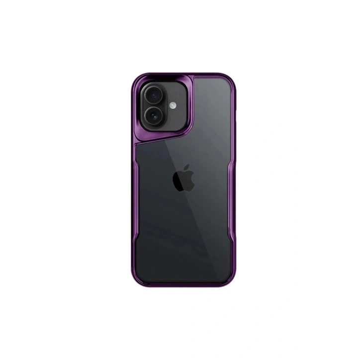 Mey İthalat®  iPhone 16 Plus Kılıf Boyi Silikon Kapak - Derin Mor