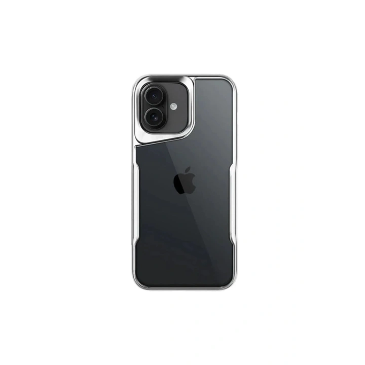 Mey İthalat®  iPhone 16 Plus Kılıf Boyi Silikon Kapak - Gümüş