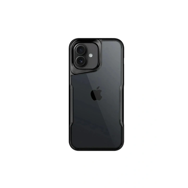 Mey İthalat®  iPhone 16 Plus Kılıf Boyi Silikon Kapak - Siyah