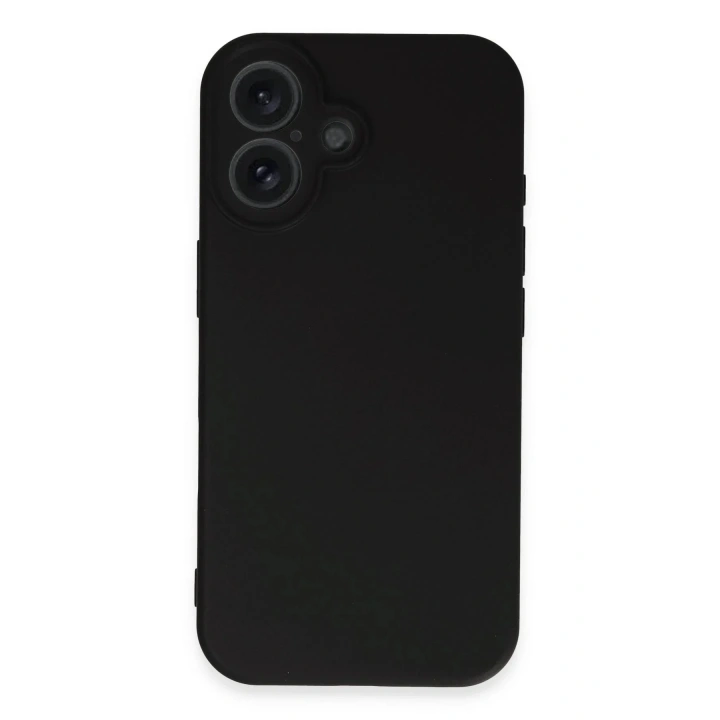Mey İthalat®  iPhone 16 Plus Kılıf First Silikon - Siyah