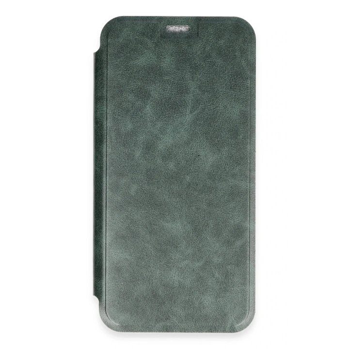 Mey İthalat®  iPhone 16 Plus Kılıf Flip Cover - Koyu Yeşil