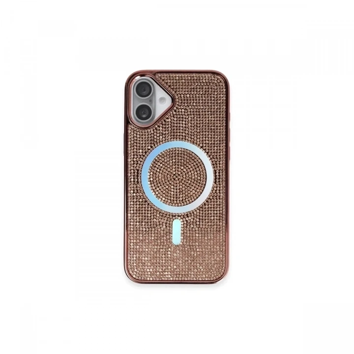 Mey İthalat®  iPhone 16 Plus Kılıf Helen Magsafe Kapak - Pembe