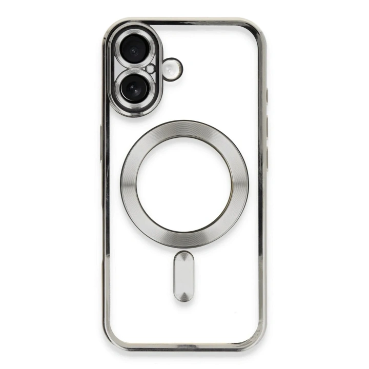 Mey İthalat®  iPhone 16 Plus Kılıf Kross Magneticsafe Kapak - Gümüş