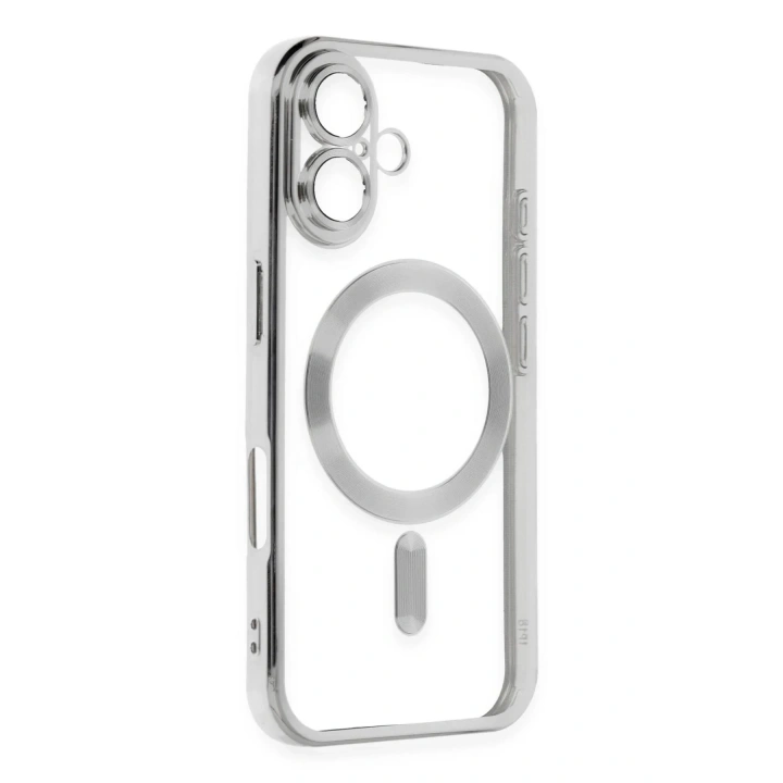 Mey İthalat®  iPhone 16 Plus Kılıf Kross Magneticsafe Kapak - Gümüş