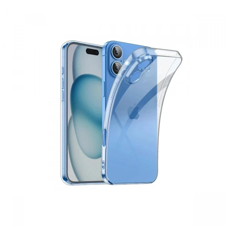 Mey İthalat®  iPhone 16 Plus Kılıf Lüx Şeffaf Silikon
