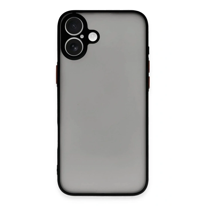 Mey İthalat®  iPhone 16 Plus Kılıf Montreal Silikon Kapak - Siyah