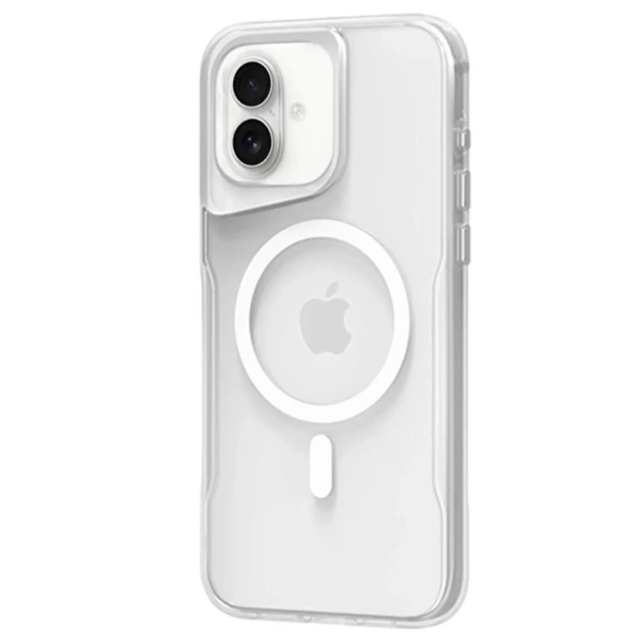 Mey İthalat®  iPhone 16 Plus Kılıf PC Poso Magsafe Kapak - Şeffaf