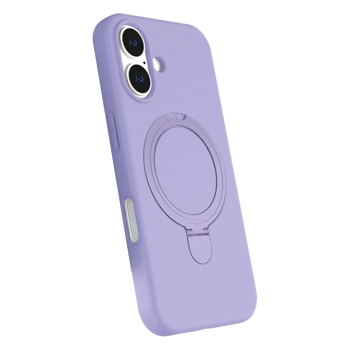 Mey İthalat®   iPhone 16 Plus Regal Magsafe Standlı Kapak - Lila