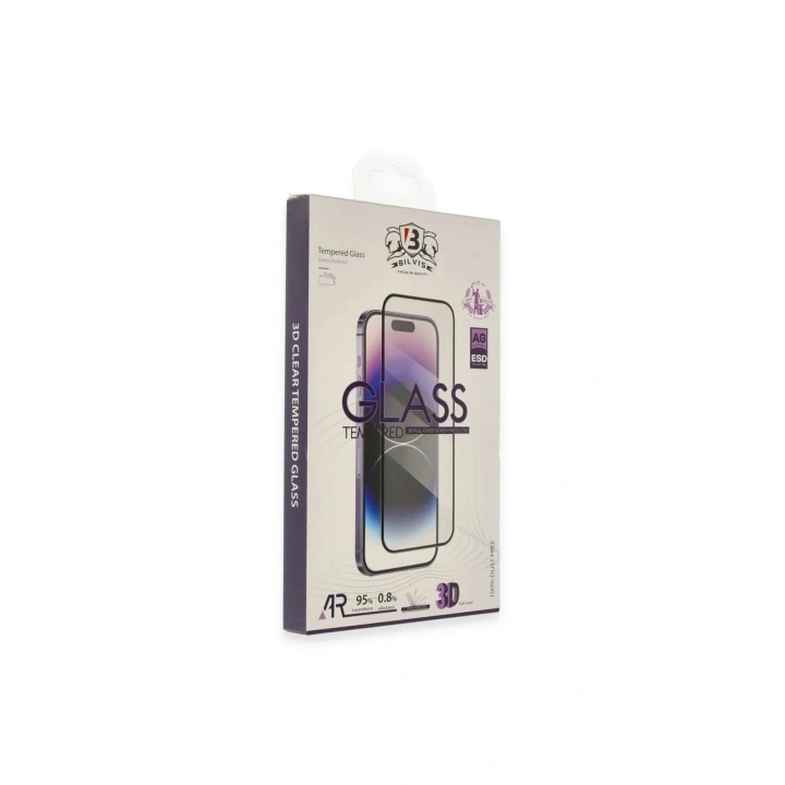 Mey İthalat®  iPhone 16 Pro Bilvis 3D Cam Ekran Koruyucu