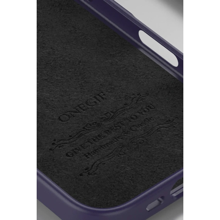 Mey İthalat®   iPhone 16 Pro Bright Simli Kapak - Derin Mor