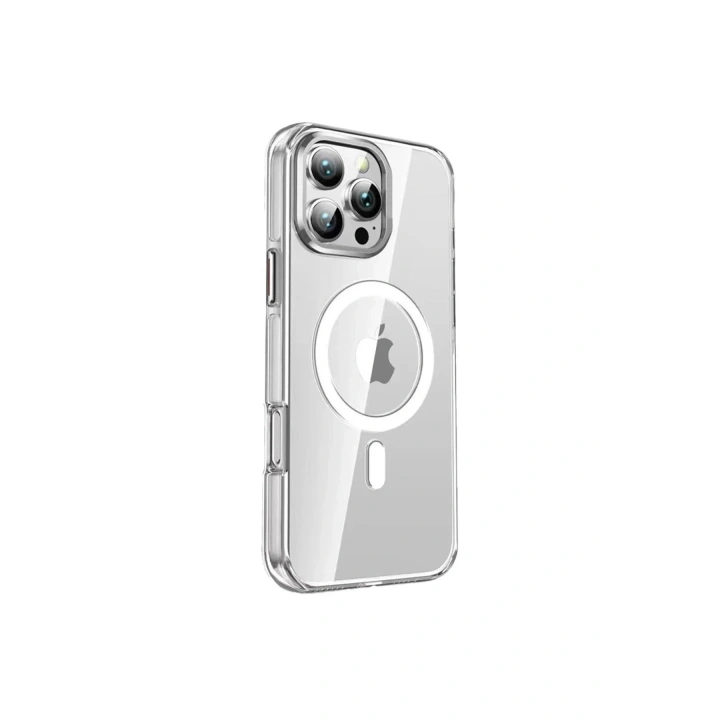 Mey İthalat®  iPhone 16 Pro Crystal Magsafe Kapak - Şeffaf