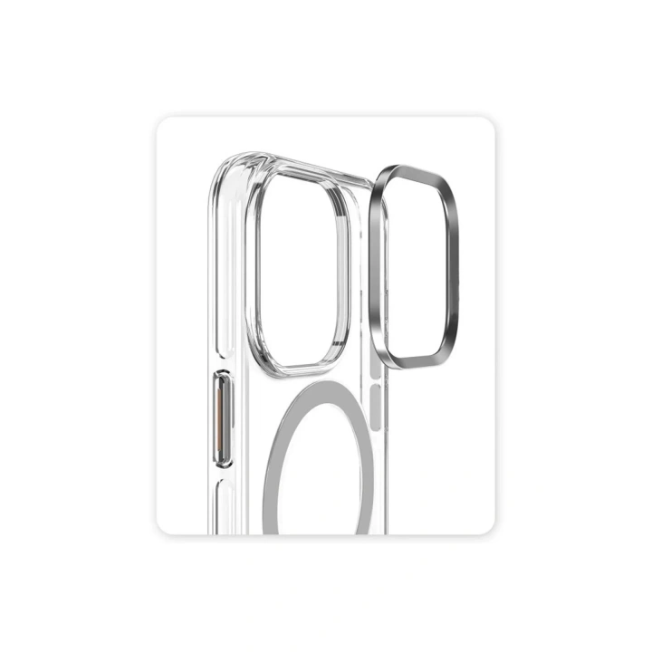 Mey İthalat®  iPhone 16 Pro Crystal Magsafe Kapak - Şeffaf