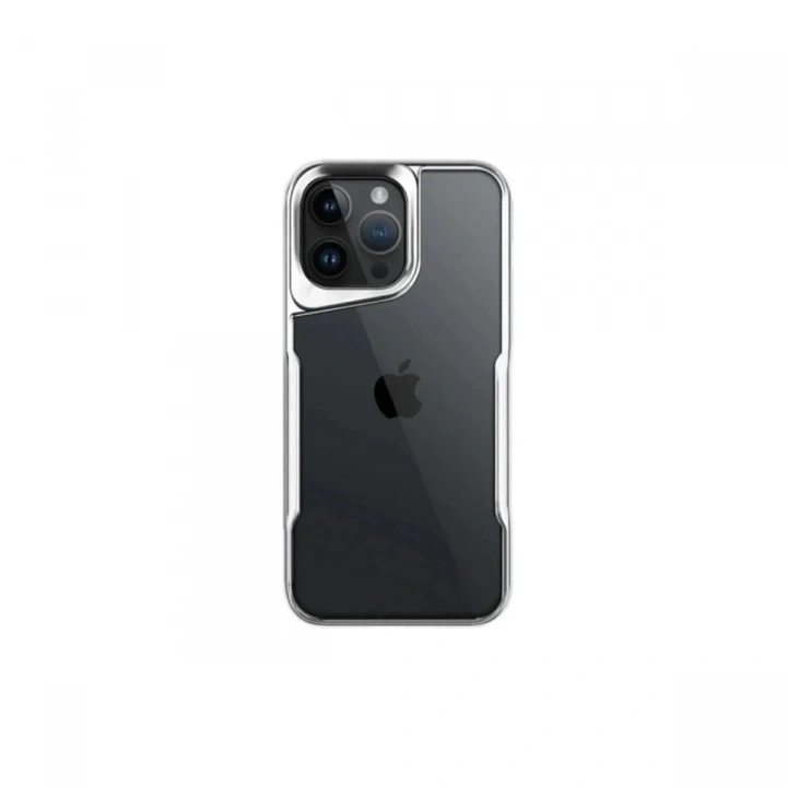 Mey İthalat®  iPhone 16 Pro Kılıf Boyi Silikon Kapak - Gümüş