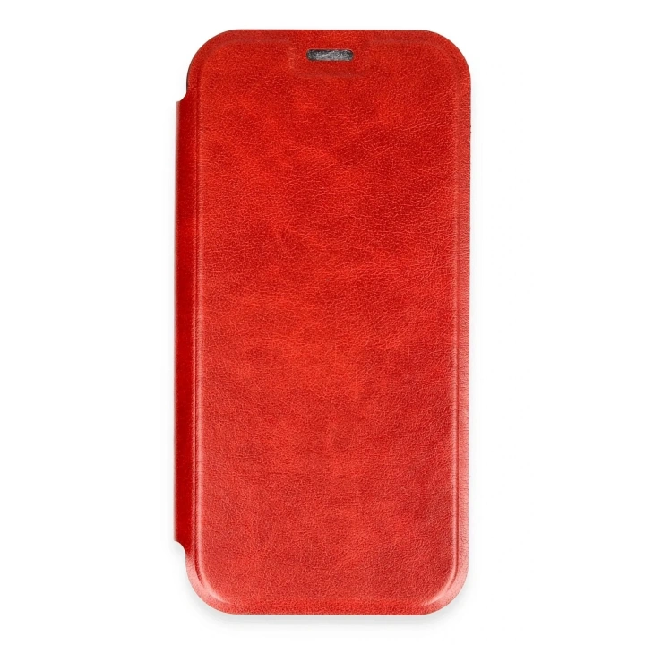 Mey İthalat®  iPhone 16 Pro Kılıf Flip Cover - Kırmızı