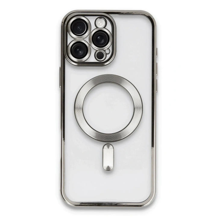 Mey İthalat®  iPhone 16 Pro Kılıf Kross Magneticsafe Kapak - Titan Gri
