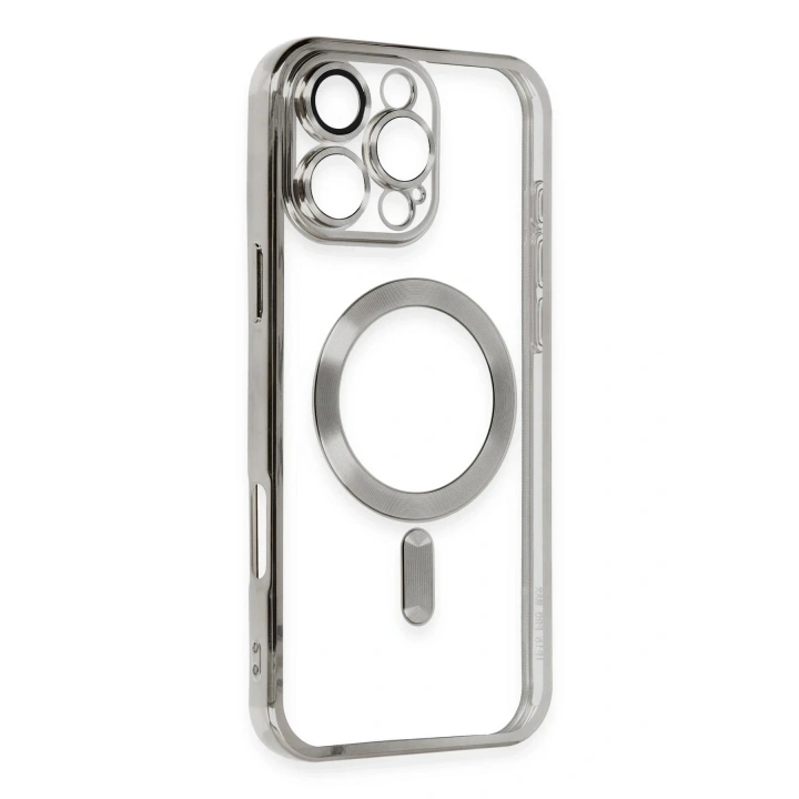 Mey İthalat®  iPhone 16 Pro Kılıf Kross Magneticsafe Kapak - Titan Gri