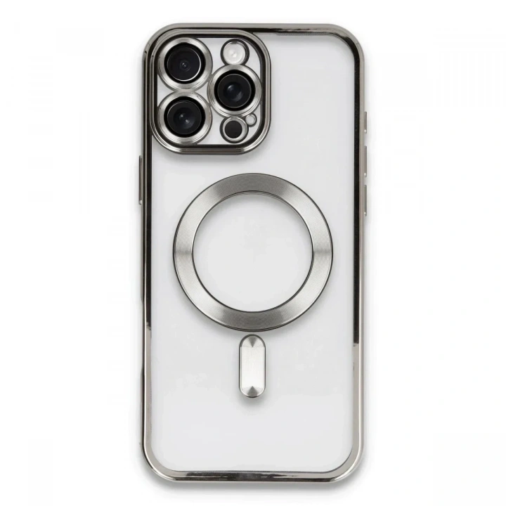 Mey İthalat®  iPhone 16 Pro Kılıf Kross Magneticsafe Kapak - Titan Gri
