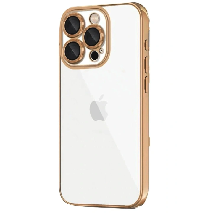 Mey İthalat®  iPhone 16 Pro Kılıf  Lensli Silikon - Desert