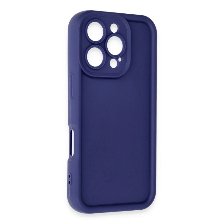 Mey İthalat®  iPhone 16 Pro Kılıf Viera Silikon - Lacivert