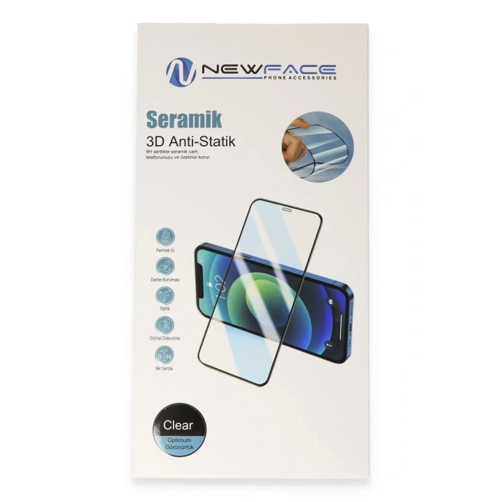 Mey İthalat®  iPhone 16 Pro Max 3D Antistatik Seramik Nano Ekran Koruyucu
