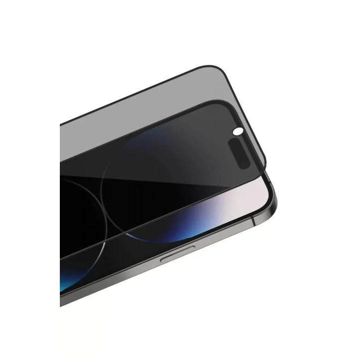 Mey İthalat®   iPhone 16 Pro Max Bilvis 3X AR Hayalet Cam Ekran Koruyucu - Siyah