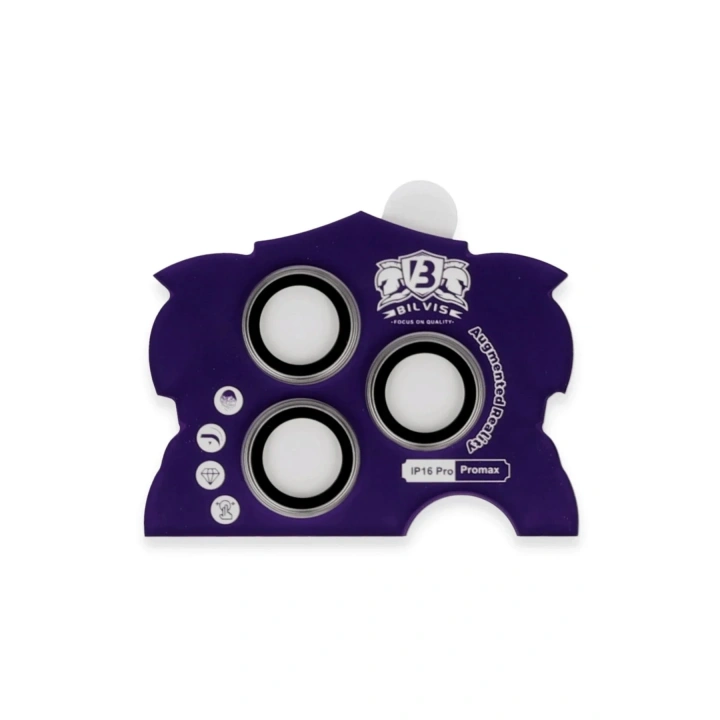 Mey İthalat®  iPhone 16 Pro Max Bilvis Titan Kamera Lens - Titan Gri